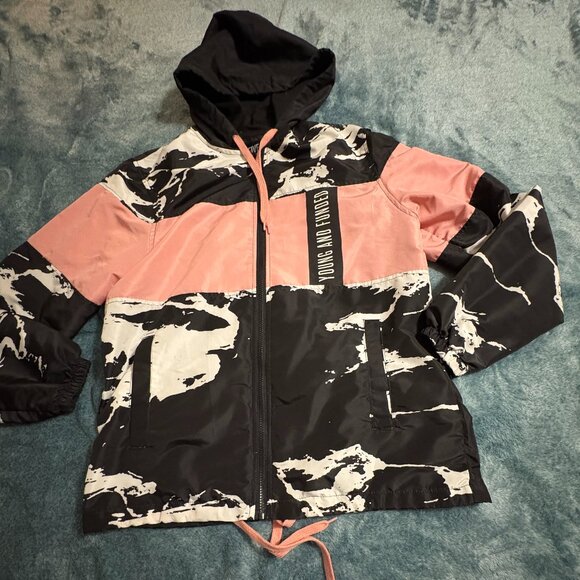 Five By Five by Masterpiece Windbreaker Hoodie Jacket Size M - Picture 1 of 9